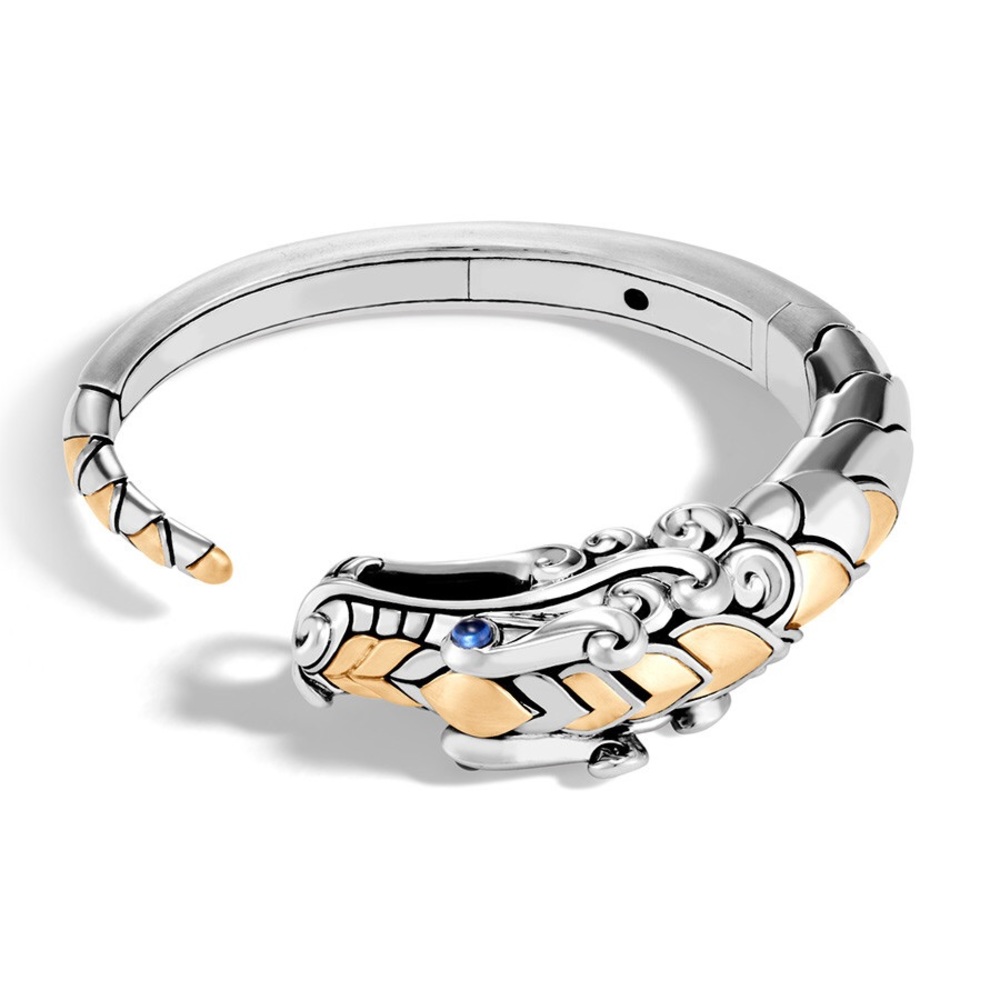 NWT John Hardy 18K Silver Dragon Cuff Bracelet